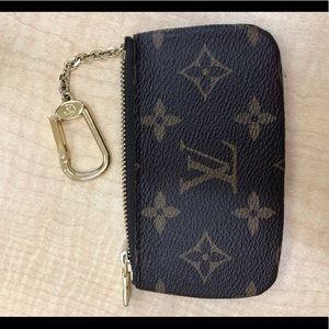 Louis Vuitton monogram key pouch- barely used!